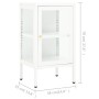 Aparador de metal y vidrio 38x35x70 cm de vidaXL, Aparadores - Ref: Foro24-336062, Precio: 103,71 €, Descuento: %
