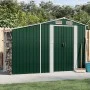 Cobertizo de jardín acero galvanizado verde 277x93x179 cm de vidaXL, Cobertizos - Ref: Foro24-364514, Precio: 251,46 €, Descu...