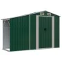 Cobertizo de jardín acero galvanizado verde 277x93x179 cm de vidaXL, Cobertizos - Ref: Foro24-364514, Precio: 251,46 €, Descu...