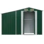 Cobertizo de jardín acero galvanizado verde 277x93x179 cm de vidaXL, Cobertizos - Ref: Foro24-364514, Precio: 251,46 €, Descu...