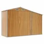 Cobertizo de jardín acero galvanizado marrón 277x93x179 cm de vidaXL, Cobertizos - Ref: Foro24-364522, Precio: 266,13 €, Desc...