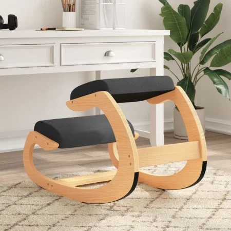 Taburete rodillas madera contrachapada abedul negro 55x84x55 cm de vidaXL, Mecedoras - Ref: Foro24-110332, Precio: 108,75 €, ...