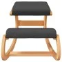 Taburete rodillas madera contrachapada abedul negro 55x84x55 cm de vidaXL, Mecedoras - Ref: Foro24-110332, Precio: 108,75 €, ...