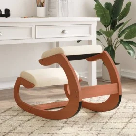 Taburete rodillas madera contrachapada abedul crema 55x84x55 cm de vidaXL, Mecedoras - Ref: Foro24-110333, Precio: 105,40 €, ...