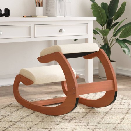 Taburete rodillas madera contrachapada abedul crema 55x84x55 cm de vidaXL, Mecedoras - Ref: Foro24-110333, Precio: 110,99 €, ...
