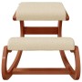Taburete rodillas madera contrachapada abedul crema 55x84x55 cm de vidaXL, Mecedoras - Ref: Foro24-110333, Precio: 110,99 €, ...