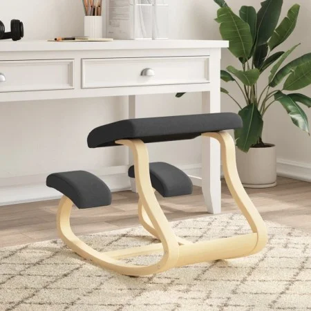 Taburete rodillas madera contrachapada abedul negro 48x71x51cm de vidaXL, Mecedoras - Ref: Foro24-110329, Precio: 118,62 €, D...