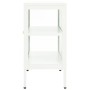 Aparador de acero y vidrio blanco 70x35x70 cm de vidaXL, Aparadores - Ref: Foro24-336065, Precio: 147,38 €, Descuento: %