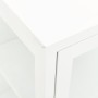Aparador de acero y vidrio blanco 105x35x70 cm de vidaXL, Aparadores - Ref: Foro24-336068, Precio: 194,59 €, Descuento: %