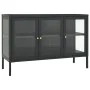 Anthracite gray steel and glass sideboard 105x35x70 cm by vidaXL, Sideboards - Ref: Foro24-336069, Price: 221,56 €, Discount: %