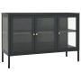 Aparador de acero y vidrio gris antracita 105x35x70 cm de vidaXL, Aparadores - Ref: Foro24-336069, Precio: 225,80 €, Descuent...