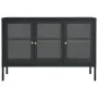 Anthracite gray steel and glass sideboard 105x35x70 cm by vidaXL, Sideboards - Ref: Foro24-336069, Price: 221,56 €, Discount: %