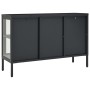 Aparador de acero y vidrio gris antracita 105x35x70 cm de vidaXL, Aparadores - Ref: Foro24-336069, Precio: 225,80 €, Descuent...