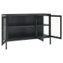 Anthracite gray steel and glass sideboard 105x35x70 cm by vidaXL, Sideboards - Ref: Foro24-336069, Price: 221,56 €, Discount: %