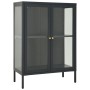 Aparador de acero y vidrio gris antracita 75x35x105 cm de vidaXL, Aparadores - Ref: Foro24-336072, Precio: 181,91 €, Descuent...
