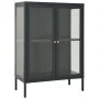 Aparador de acero y vidrio gris antracita 75x35x105 cm de vidaXL, Aparadores - Ref: Foro24-336072, Precio: 179,14 €, Descuent...