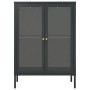 Aparador de acero y vidrio gris antracita 75x35x105 cm de vidaXL, Aparadores - Ref: Foro24-336072, Precio: 181,91 €, Descuent...
