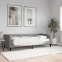 Sofá cama con colchón tela gris claro 90x190 cm de vidaXL, Camas y somieres - Ref: Foro24-3196570, Precio: 324,06 €, Descuent...