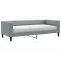 Sofá cama con colchón tela gris claro 90x190 cm de vidaXL, Camas y somieres - Ref: Foro24-3196570, Precio: 324,06 €, Descuent...