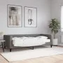 Sofá cama con colchón tela gris oscuro 90x190 cm de vidaXL, Camas y somieres - Ref: Foro24-3196571, Precio: 330,49 €, Descuen...