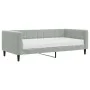 Sofá cama con colchón terciopelo gris claro 90x190 cm de vidaXL, Camas y somieres - Ref: Foro24-3196680, Precio: 304,17 €, De...