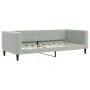 Sofá cama con colchón terciopelo gris claro 90x190 cm de vidaXL, Camas y somieres - Ref: Foro24-3196680, Precio: 304,17 €, De...