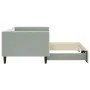 Sofá cama nido terciopelo gris claro 90x190 cm de vidaXL, Camas y somieres - Ref: Foro24-3196704, Precio: 244,55 €, Descuento: %