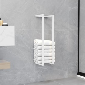 Toallero de acero blanco 12,5x12,5x60 cm de vidaXL, Toalleros - Ref: Foro24-336116, Precio: 21,86 €, Descuento: %
