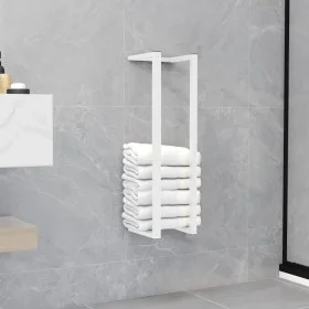 Toallero de acero blanco 12,5x12,5x60 cm de vidaXL, Toalleros - Ref: Foro24-336116, Precio: 21,48 €, Descuento: %