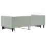 Sofá cama nido terciopelo gris claro 90x190 cm de vidaXL, Camas y somieres - Ref: Foro24-3196704, Precio: 249,48 €, Descuento: %