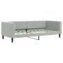 Sofá cama nido terciopelo gris claro 90x190 cm de vidaXL, Camas y somieres - Ref: Foro24-3196704, Precio: 244,55 €, Descuento: %