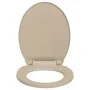 Tapa y asiento de váter con cierre suave ovalada beige de vidaXL, Asientos de inodoros y bidés - Ref: Foro24-145820, Precio: ...