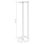 Toallero de acero blanco 12,5x12,5x60 cm de vidaXL, Toalleros - Ref: Foro24-336116, Precio: 21,86 €, Descuento: %