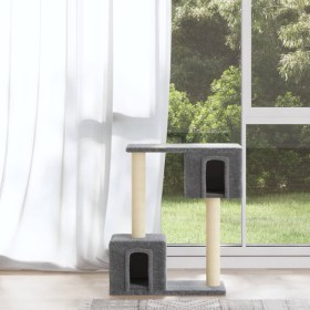 Rascador para gatos con postes de sisal 60 cm gris claro en Mobiliario para gatos | Comprar online en Foru.es