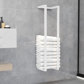 Toallero de acero blanco 25x20x95 cm de vidaXL, Toalleros - Ref: Foro24-336117, Precio: 36,91 €, Descuento: %