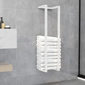 Toallero de acero blanco 25x20x95 cm de vidaXL, Toalleros - Ref: Foro24-336117, Precio: 36,25 €, Descuento: %