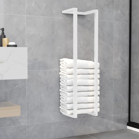 Toallero de acero blanco 25x20x95 cm de vidaXL, Toalleros - Ref: Foro24-336117, Precio: 36,91 €, Descuento: %