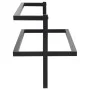 Toallero de hierro negro 95x25x22 cm de vidaXL, Toalleros - Ref: Foro24-336122, Precio: 38,47 €, Descuento: %