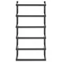 Toallero de acero negro 24x12x48 cm de vidaXL, Toalleros - Ref: Foro24-336123, Precio: 29,87 €, Descuento: %