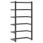 Toallero de acero negro 24x12x48 cm de vidaXL, Toalleros - Ref: Foro24-336123, Precio: 30,38 €, Descuento: %