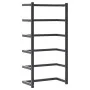 Toallero de acero negro 24x12x48 cm de vidaXL, Toalleros - Ref: Foro24-336123, Precio: 29,87 €, Descuento: %