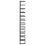 Toallero de acero negro 24x12x96 cm de vidaXL, Toalleros - Ref: Foro24-336125, Precio: 31,62 €, Descuento: %
