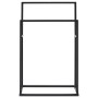 Toallero de pie de hierro negro 48x24x78,5 cm de vidaXL, Toalleros - Ref: Foro24-336127, Precio: 46,83 €, Descuento: %