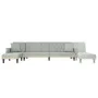 L-förmiges Schlafsofa aus hellgrauem Samt, 271 x 140 x 70 cm von vidaXL, Sofas - Ref: Foro24-3157276, Preis: 438,31 €, Rabatt: %