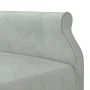 L-förmiges Schlafsofa aus hellgrauem Samt, 271 x 140 x 70 cm von vidaXL, Sofas - Ref: Foro24-3157276, Preis: 438,31 €, Rabatt: %