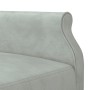 Sofá cama en forma de L terciopelo gris claro 271x140x70 cm de vidaXL, Sofás - Ref: Foro24-3157276, Precio: 440,06 €, Descuen...