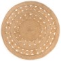 Alfombra redonda de yute trenzado 210 cm de vidaXL, Alfombras - Ref: Foro24-343591, Precio: 129,68 €, Descuento: %