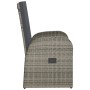 Sillones de jardín reclinables con cojines 2 uds ratán PE gris en Sillas de jardín | Comprar online en Foru.es