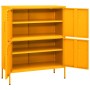 Armario de almacenamiento acero amarillo mostaza 80x35x101,5 cm de vidaXL, Taquillas y armarios de almacenamiento - Ref: Foro...