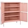 Armario de almacenamiento acero rosa 80x35x101,5 cm de vidaXL, Taquillas y armarios de almacenamiento - Ref: Foro24-336139, P...